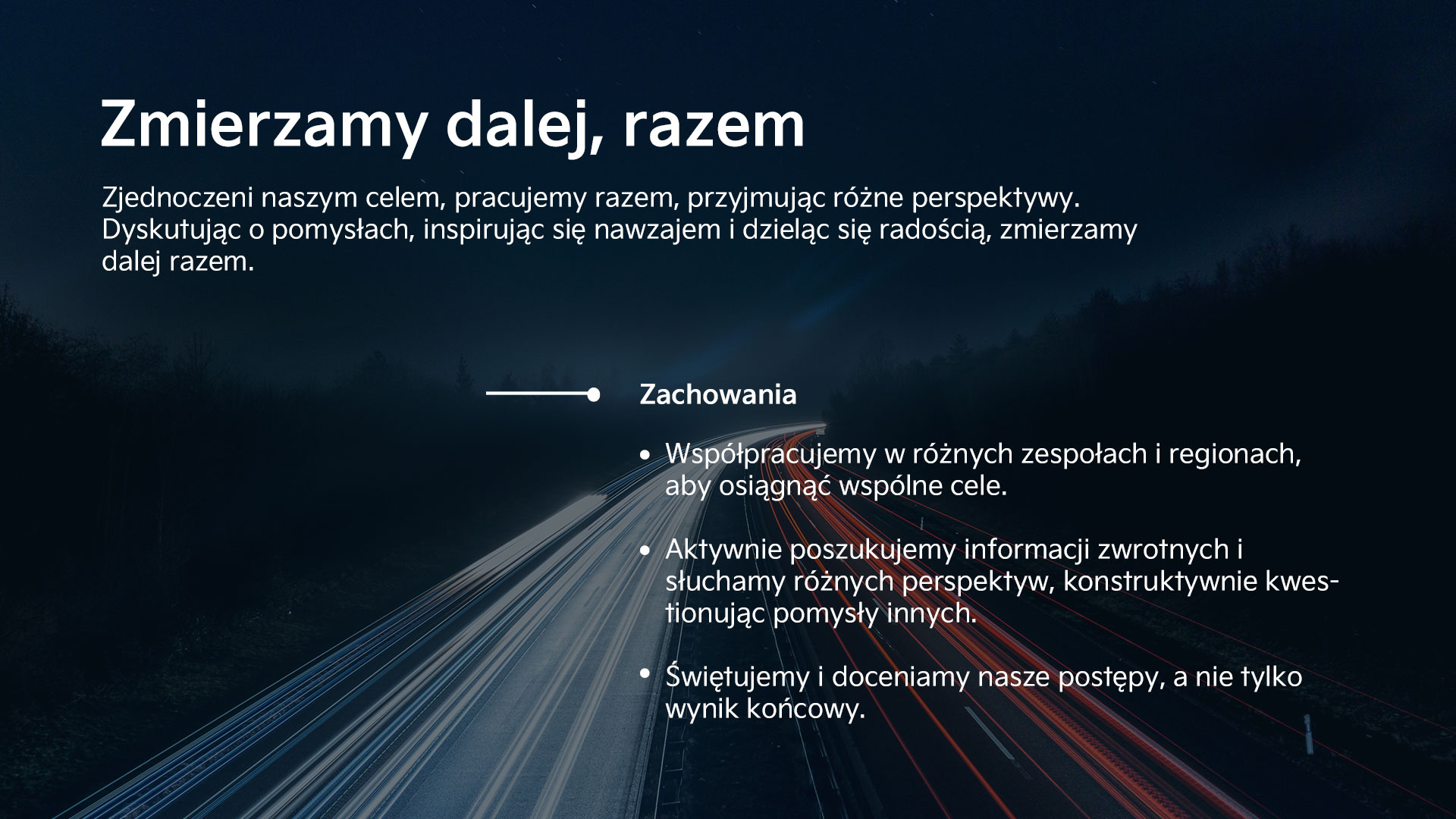 Zmierzamy dalej, razem