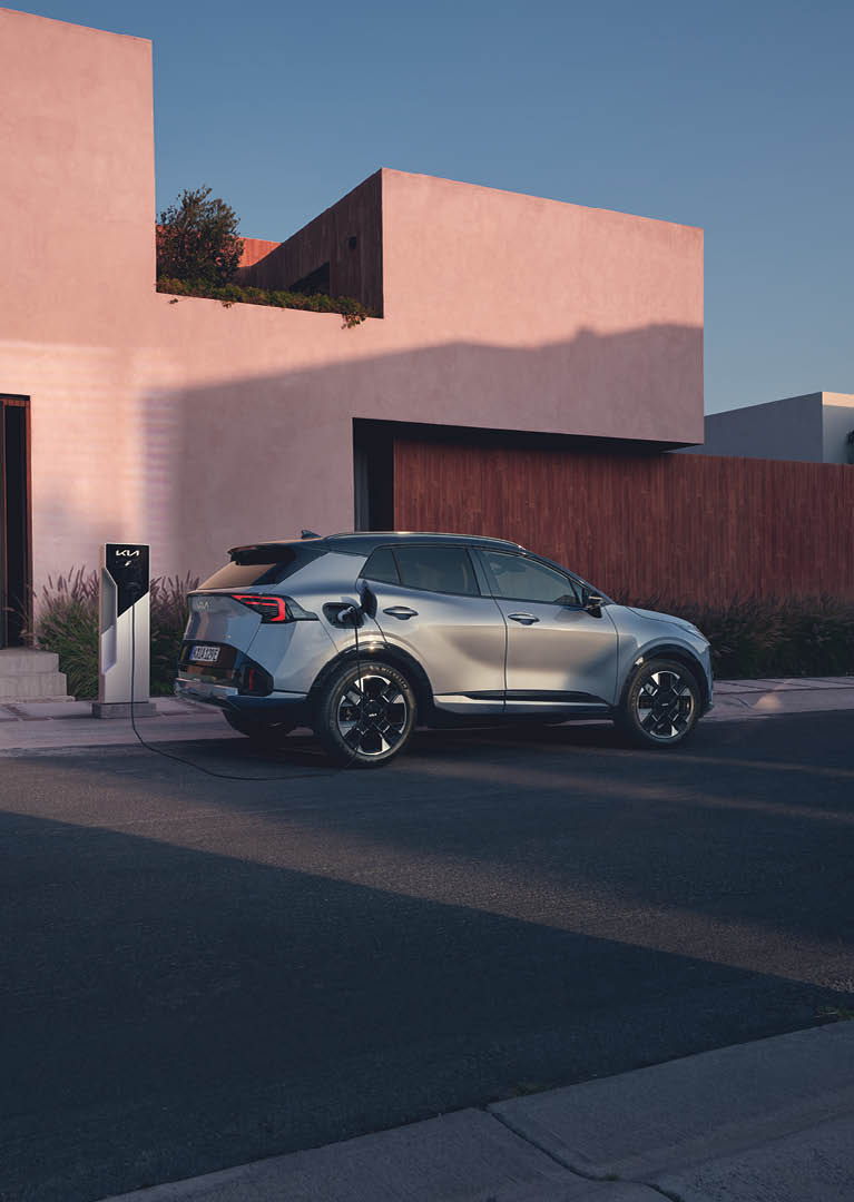 Kia Sportage Plug-In Hybrid som laddas