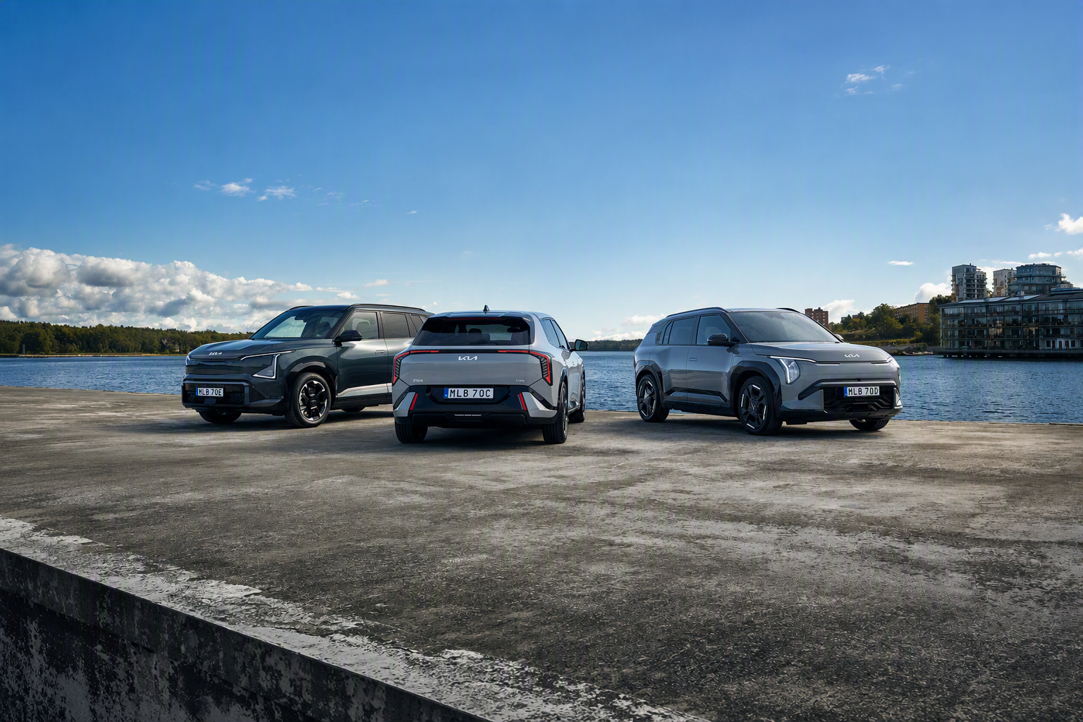 Upptäck nya Kia EV3, EV4 och EV5 AWD.