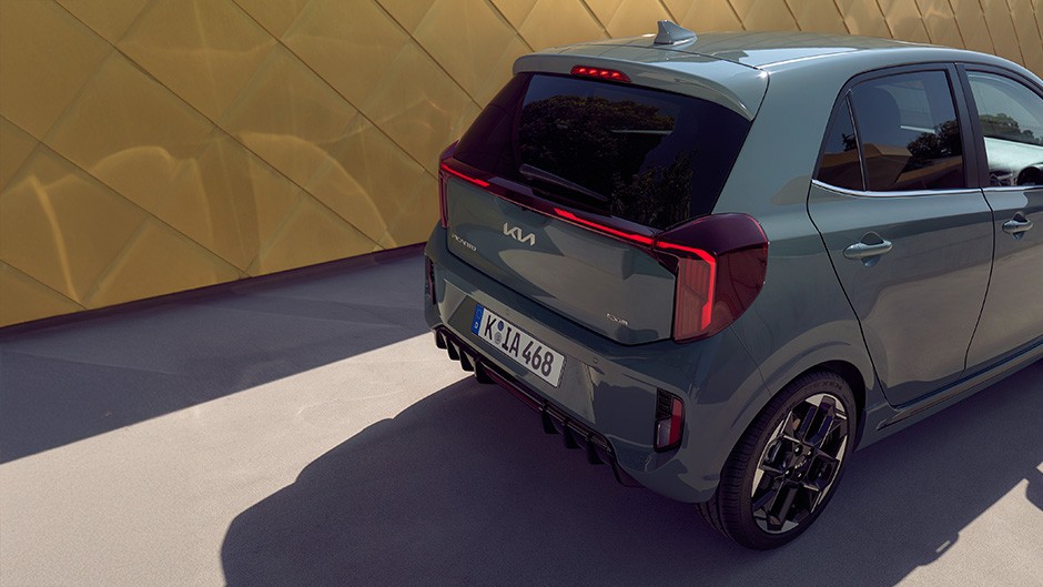 Rear of the Kia Picanto