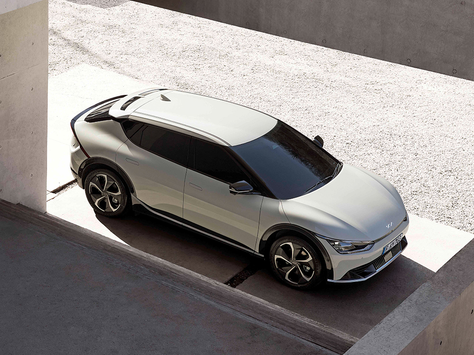 Kia EV6 rear, Kia logo