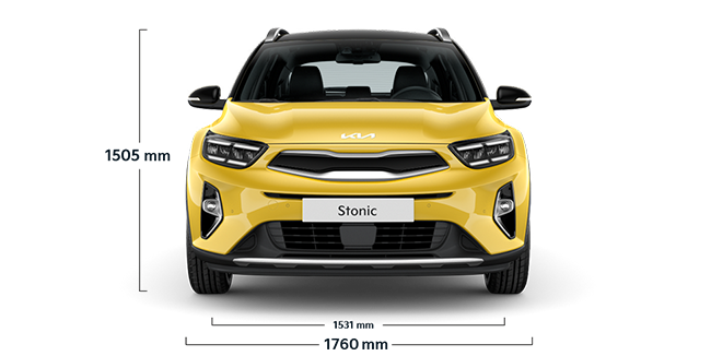 The Stonic front view width