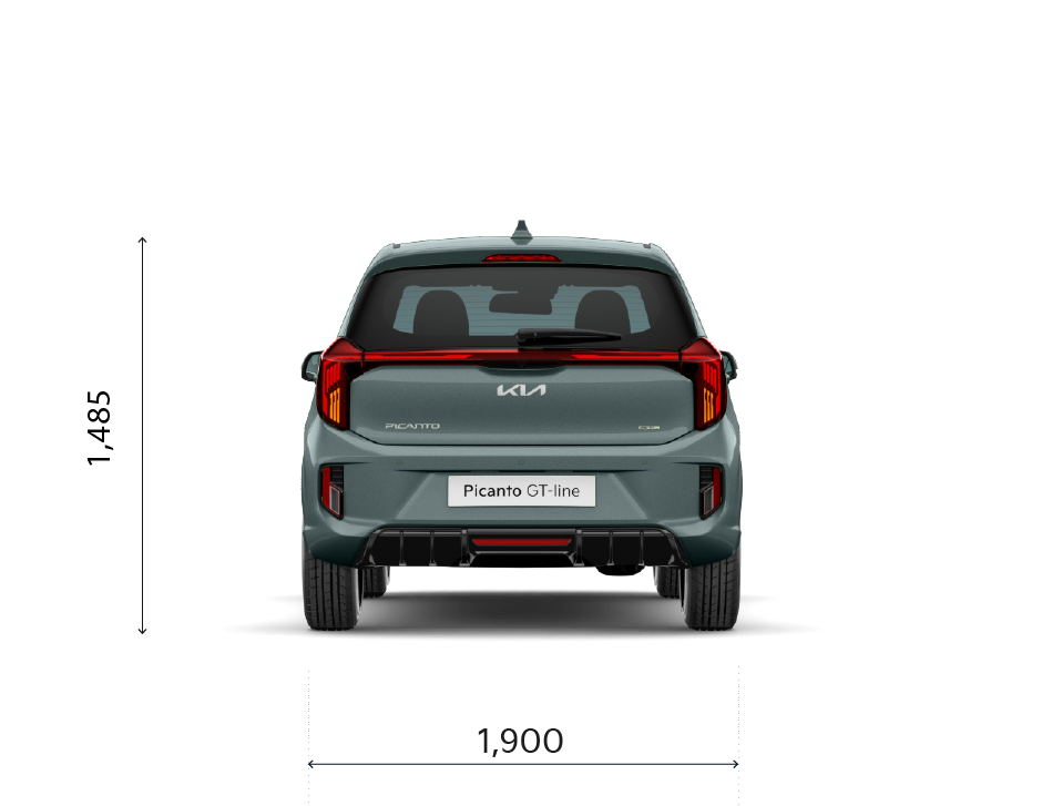 Rear view specifications 