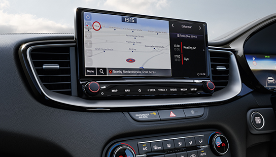 10.25" Touchscreen Navigation